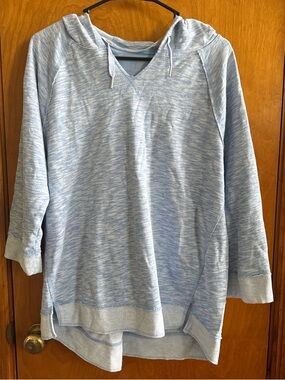 Calvin Klein Light Blue Performance Knit Top